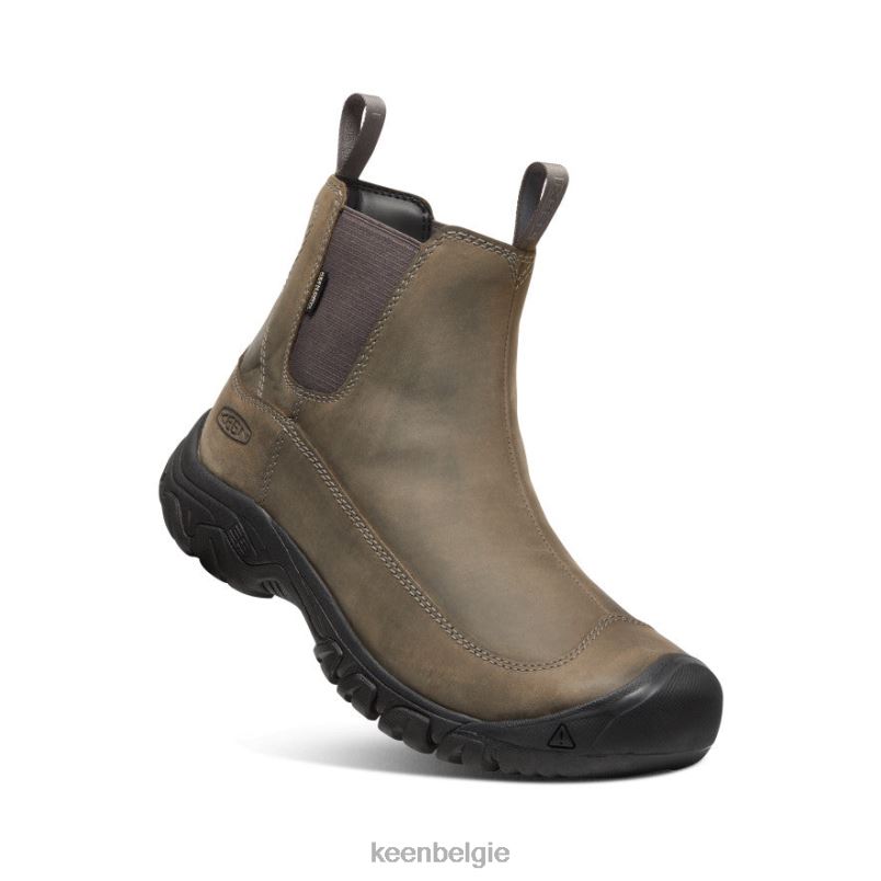 Heren anchorage iii waterdichte laars staalgrijs/zwart KEEN schoenen DPX8V144