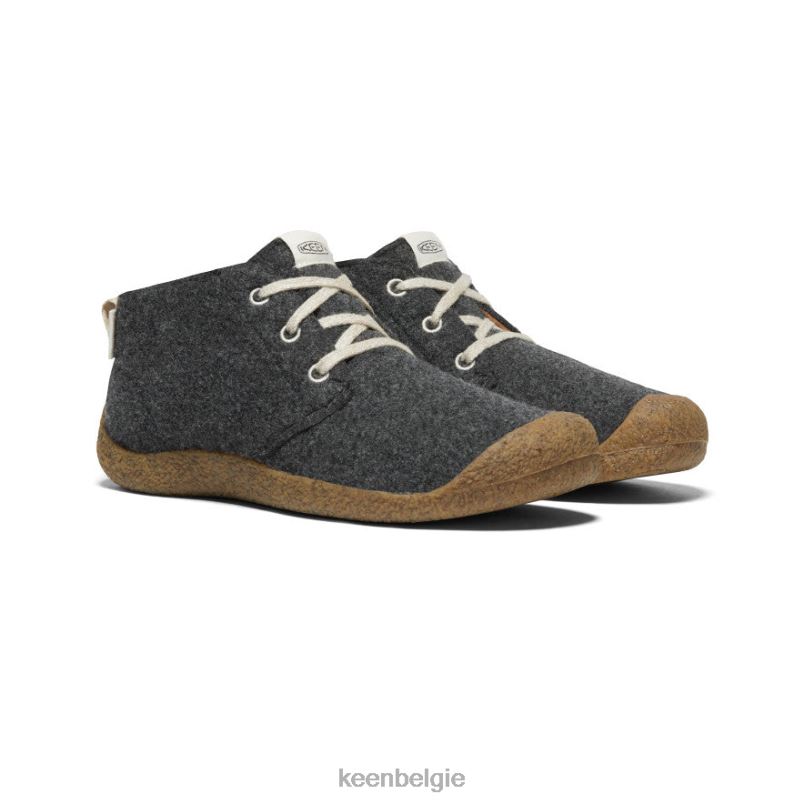 Heren mosey chukka-laars antracietgrijs vilt/berken KEEN schoenen DPX8V393
