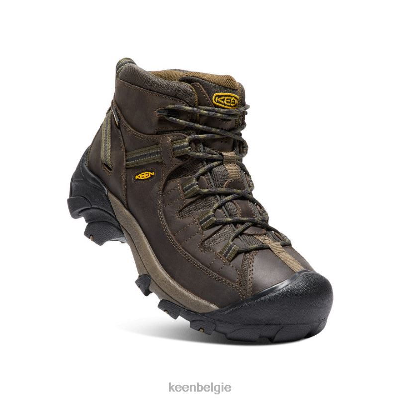 Heren targhee ii mid waterdichte wandelschoenen kantine/donker olijf KEEN schoenen DPX8V156