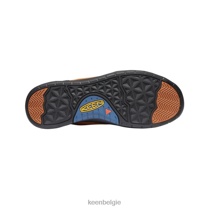 Heren jaspis ii waterdichte schoen pompoenkruid/zwart KEEN schoenen DPX8V346