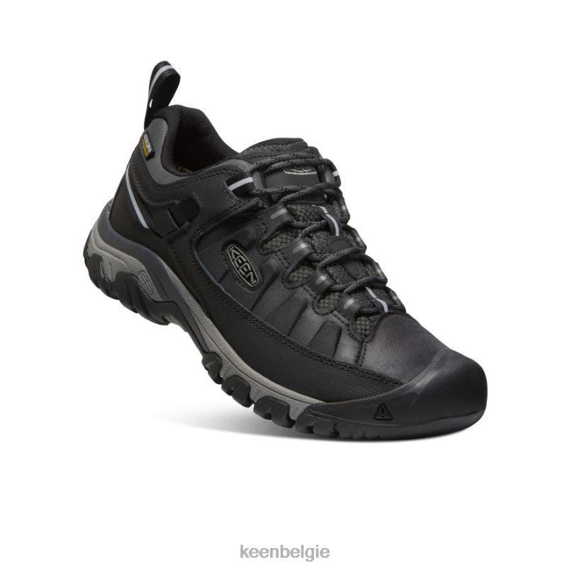 Heren targhee exp waterdicht zwart/staalgrijs KEEN schoenen DPX8V295