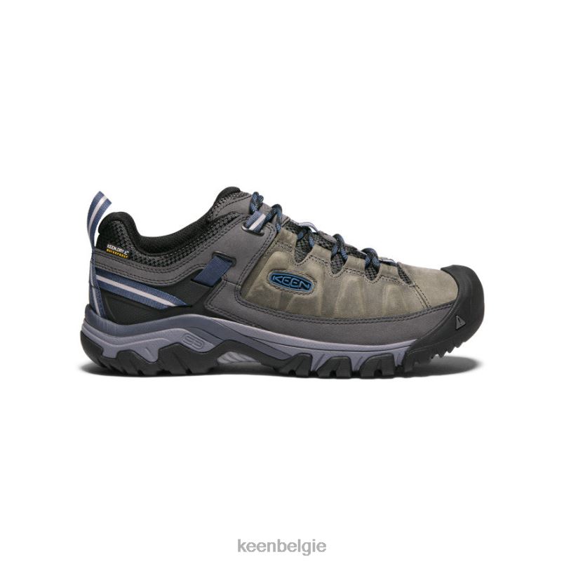 Heren targhee iii waterdicht staalgrijs/kapiteinsblauw KEEN schoenen DPX8V150