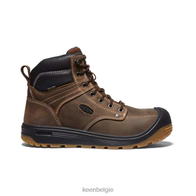Heren Fort Wayne 6" donkere aarde/gom KEEN schoenen DPX8V23