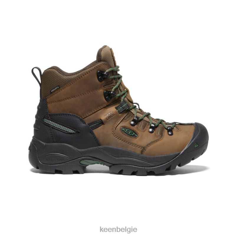Heren Pittsburgh energie 6" cascade bruin/groenere weilanden KEEN schoenen DPX8V135