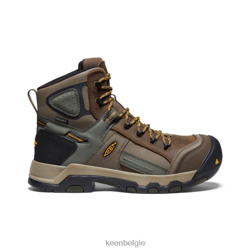 Heren davenport al waterproof mid (composiet neus) shitake/bosnacht KEEN schoenen DPX8V289