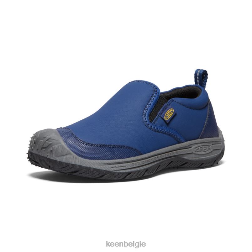 Grote kinderen speedhound slip-on blauwe diepten/zwart KEEN schoenen DPX8V717
