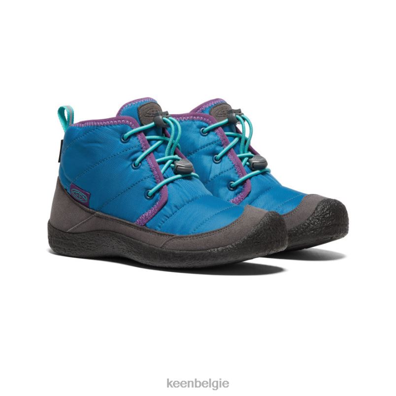 Grote kinderen howser ii waterdichte chukka mykonos blauw/atlantis KEEN schoenen DPX8V938