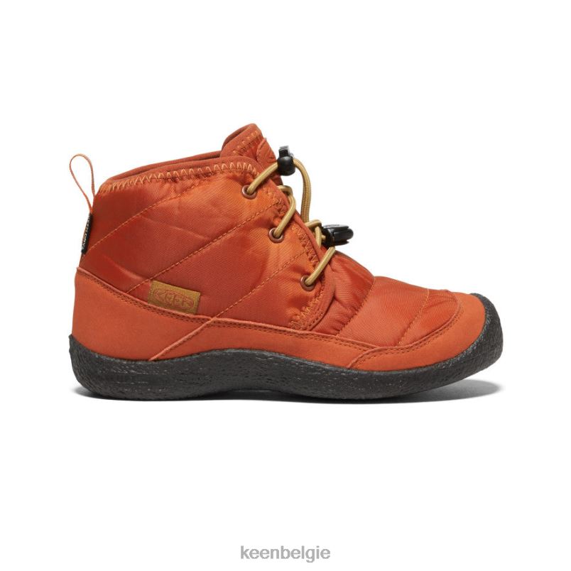 Grote kinderen howser ii waterdichte chukka pottenbakkers klei/zwart KEEN schoenen DPX8V937