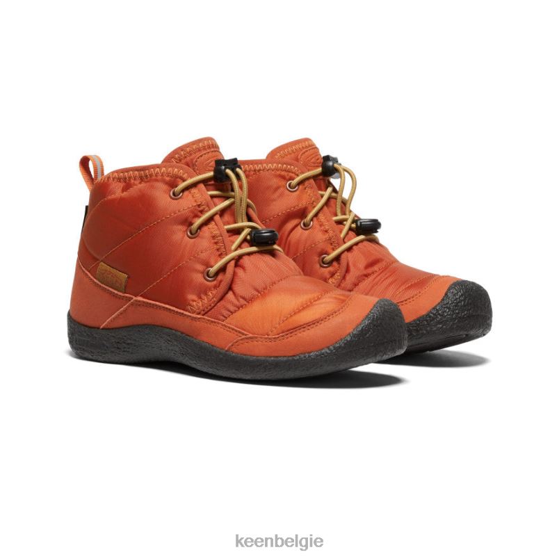 Grote kinderen howser ii waterdichte chukka pottenbakkers klei/zwart KEEN schoenen DPX8V937