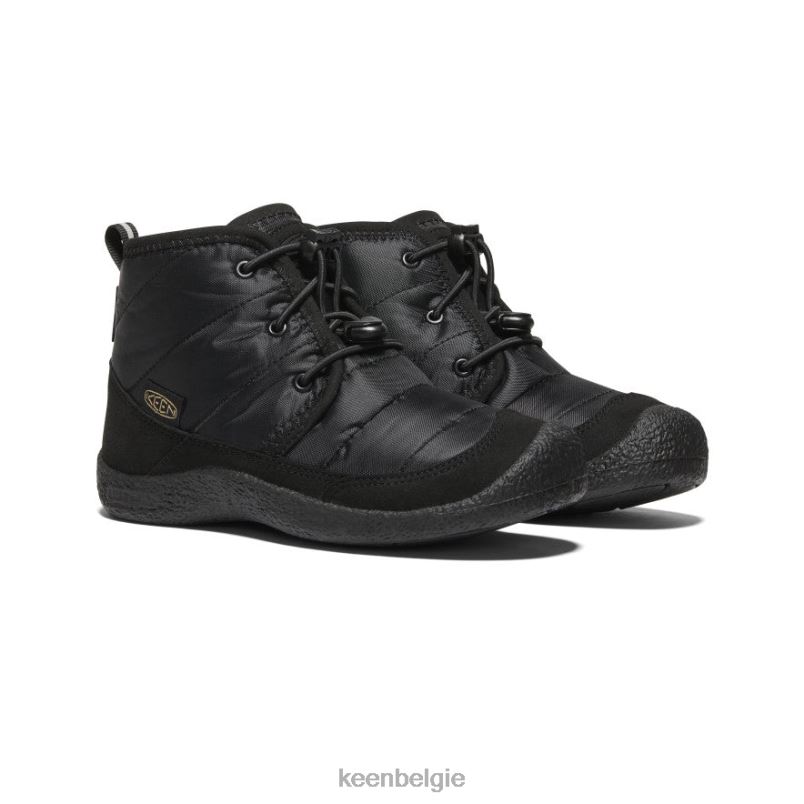 Grote kinderen howser ii waterdichte chukka zwart KEEN schoenen DPX8V935