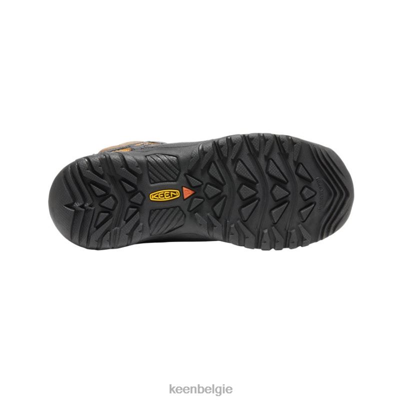 Grote kinderen targhee waterdichte laars donker aarde/goudbruin KEEN schoenen DPX8V895