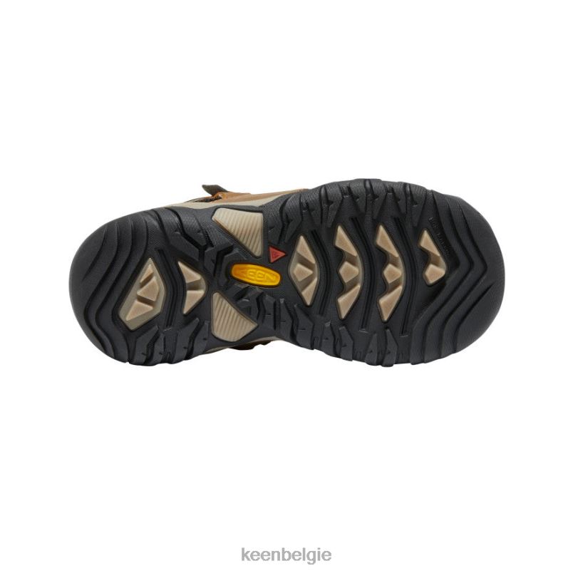 kleine kinderen Ridgeflex waterdichte laars bizons/rode loper KEEN schoenen DPX8V905