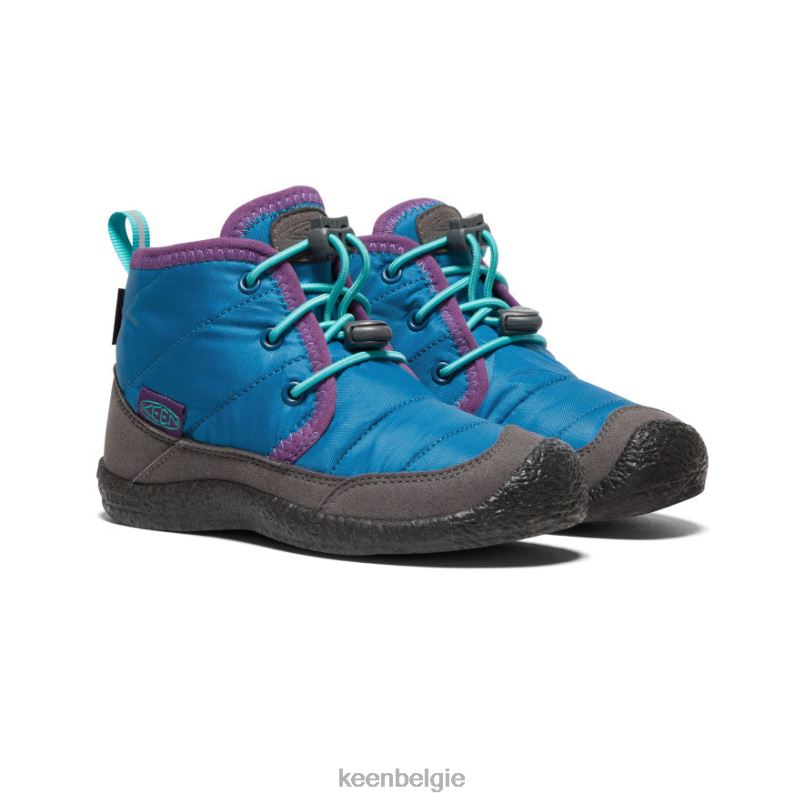 kleine kinderen howser ii waterdichte chukka mykonos blauw/atlantis KEEN schoenen DPX8V998