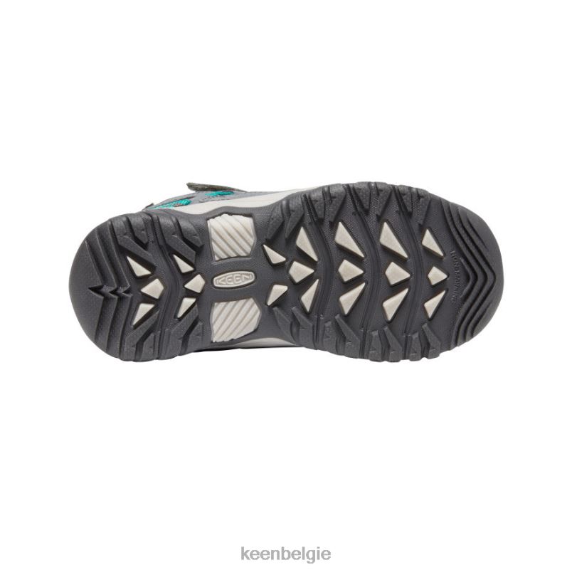kleine kinderen targhee waterdichte laars staalgrijs/porselein KEEN schoenen DPX8V877