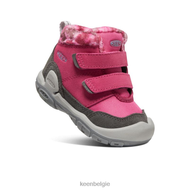 peuters geknoopte chukka met dubbele riem fruitduif/zwart KEEN schoenen DPX8V1013