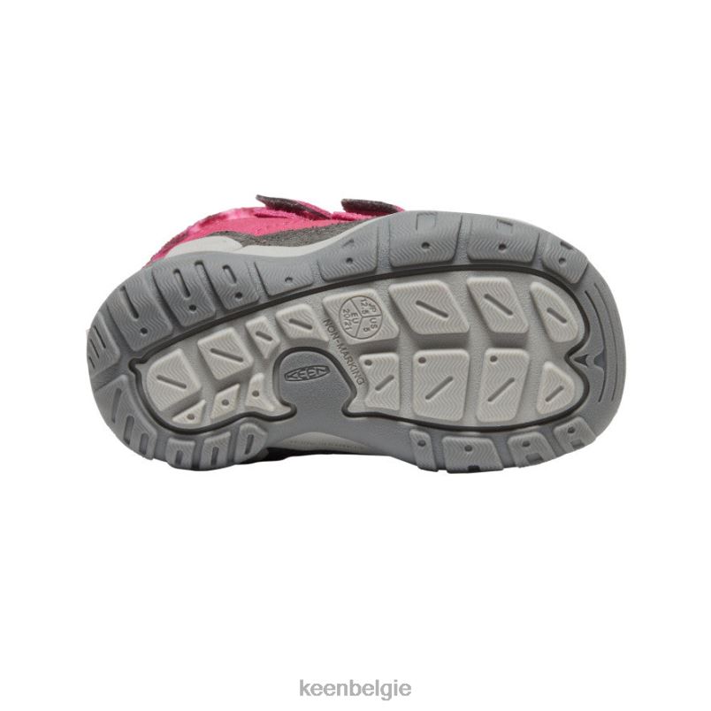 peuters geknoopte chukka met dubbele riem fruitduif/zwart KEEN schoenen DPX8V1013