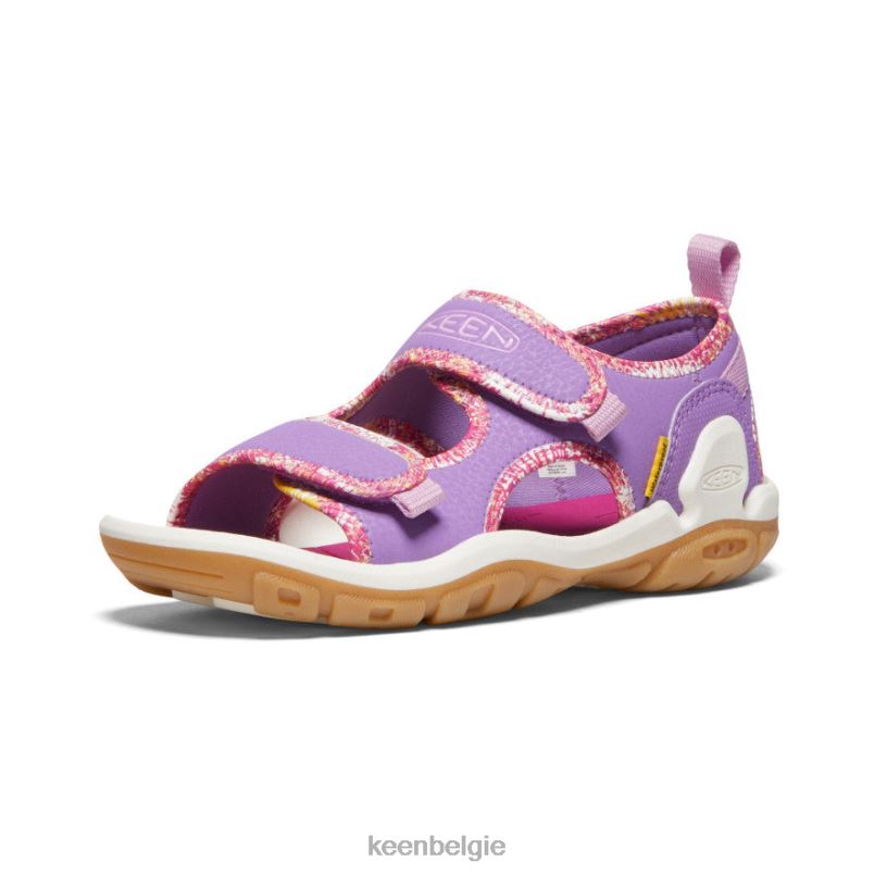 Grote kinderen knotch creek met open teen Engelse lavendel/festivalfuchsia KEEN schoenen DPX8V887