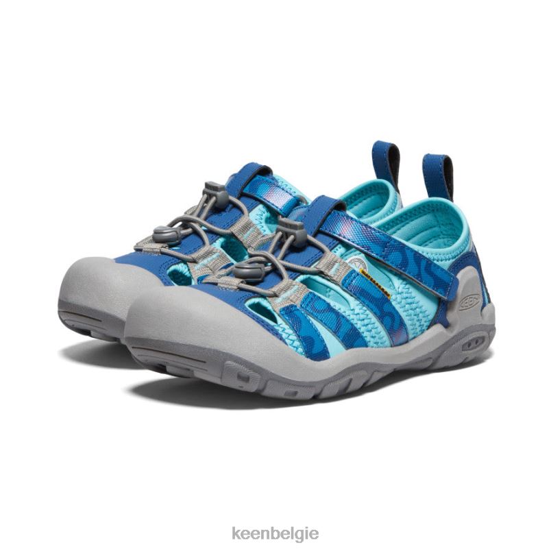 Grote kinderen knots kreek fjordblauw/ipanema KEEN schoenen DPX8V779