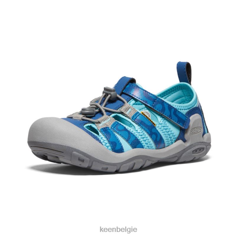 Grote kinderen knots kreek fjordblauw/ipanema KEEN schoenen DPX8V779