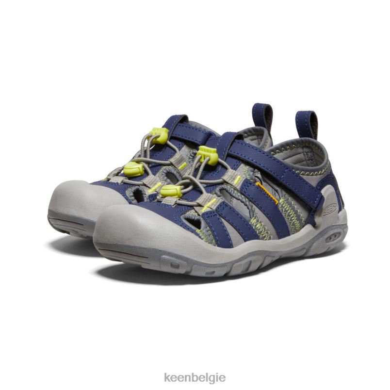Grote kinderen knots kreek staalgrijs/blauwe diepten KEEN schoenen DPX8V777
