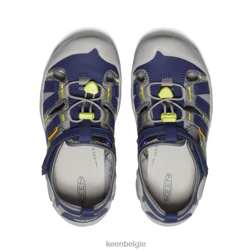 Grote kinderen knots kreek staalgrijs/blauwe diepten KEEN schoenen DPX8V777