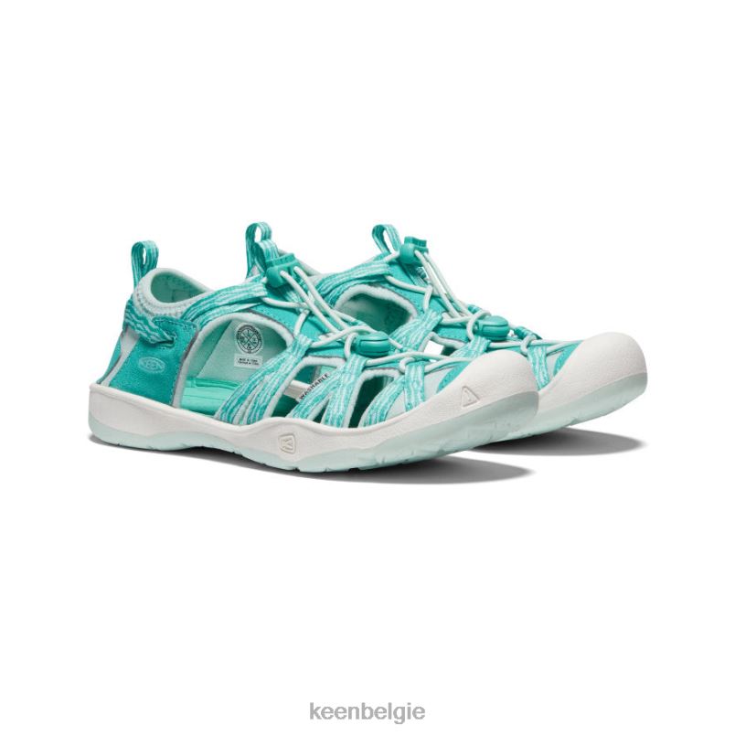 Grote kinderen moxie sandaal waterval/blauw glas KEEN schoenen DPX8V924