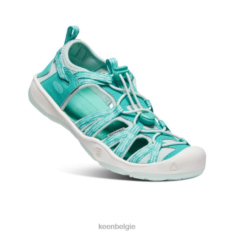 Grote kinderen moxie sandaal waterval/blauw glas KEEN schoenen DPX8V924