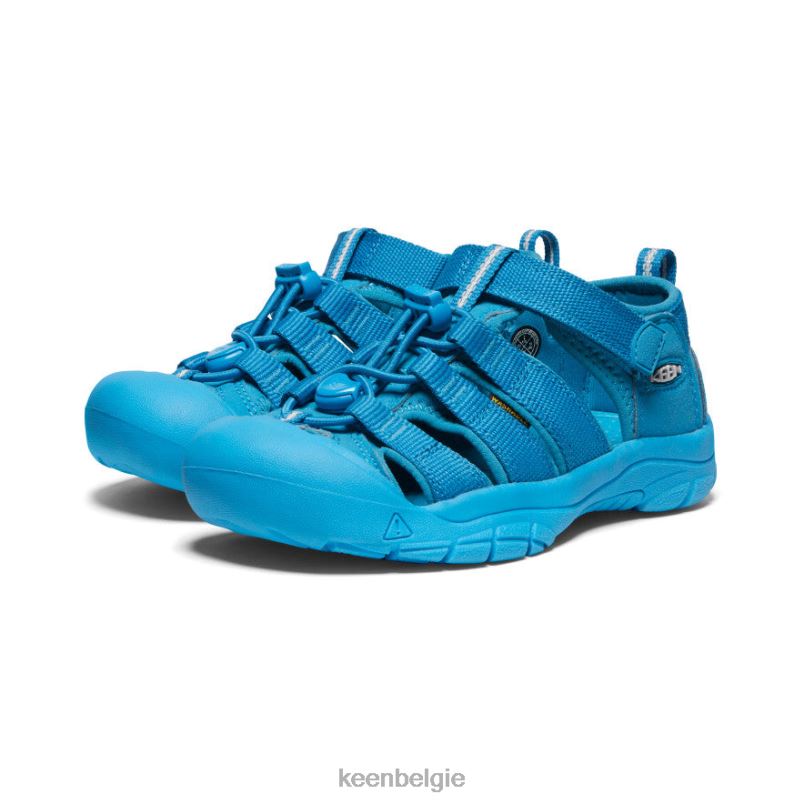 Grote kinderen nieuwpoort h2 fjord blauw KEEN schoenen DPX8V759