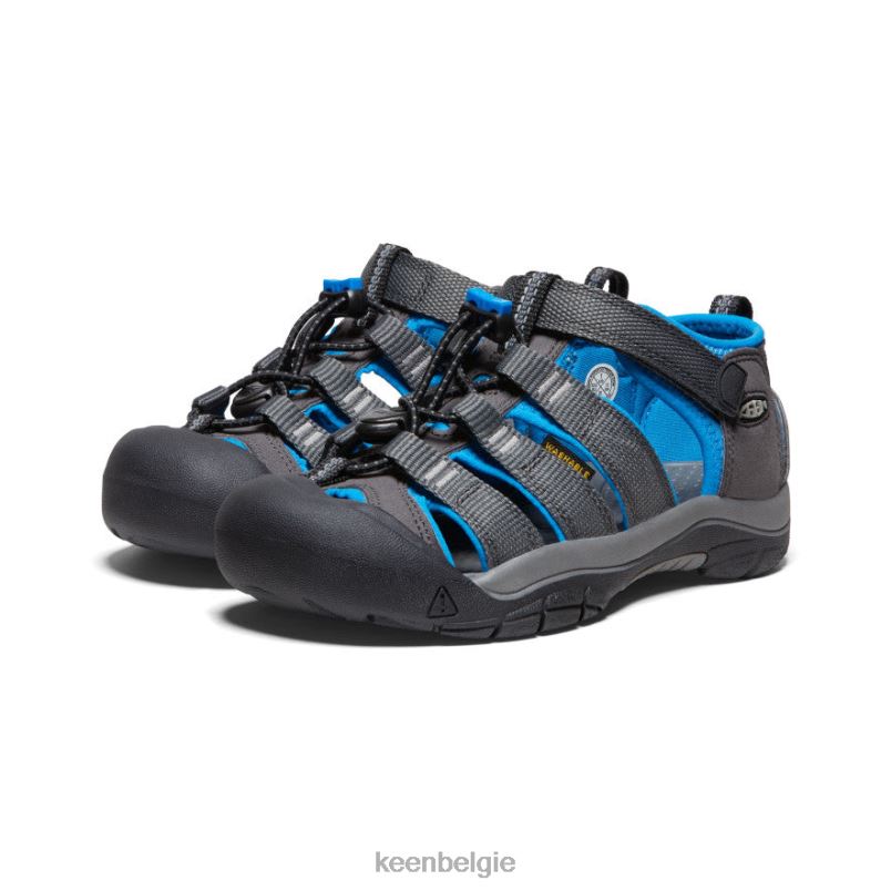 Grote kinderen nieuwpoort h2 magneet/briljantblauw KEEN schoenen DPX8V751