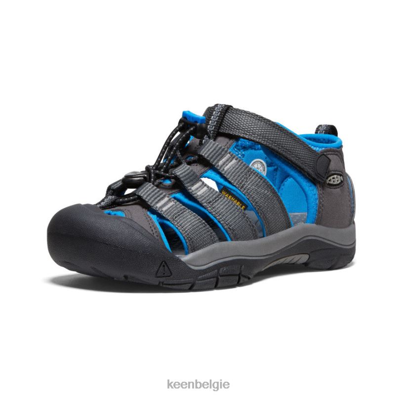 Grote kinderen nieuwpoort h2 magneet/briljantblauw KEEN schoenen DPX8V751
