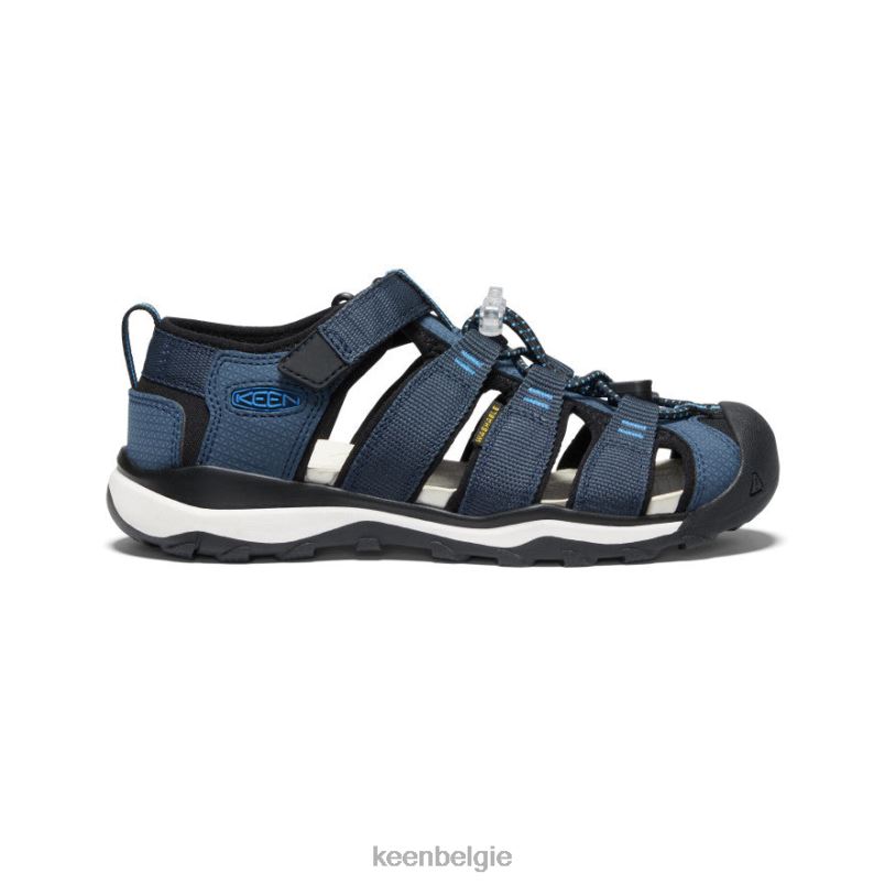 Grote kinderen nieuwpoort neo h2 blauwe nachten/briljant blauw KEEN schoenen DPX8V968