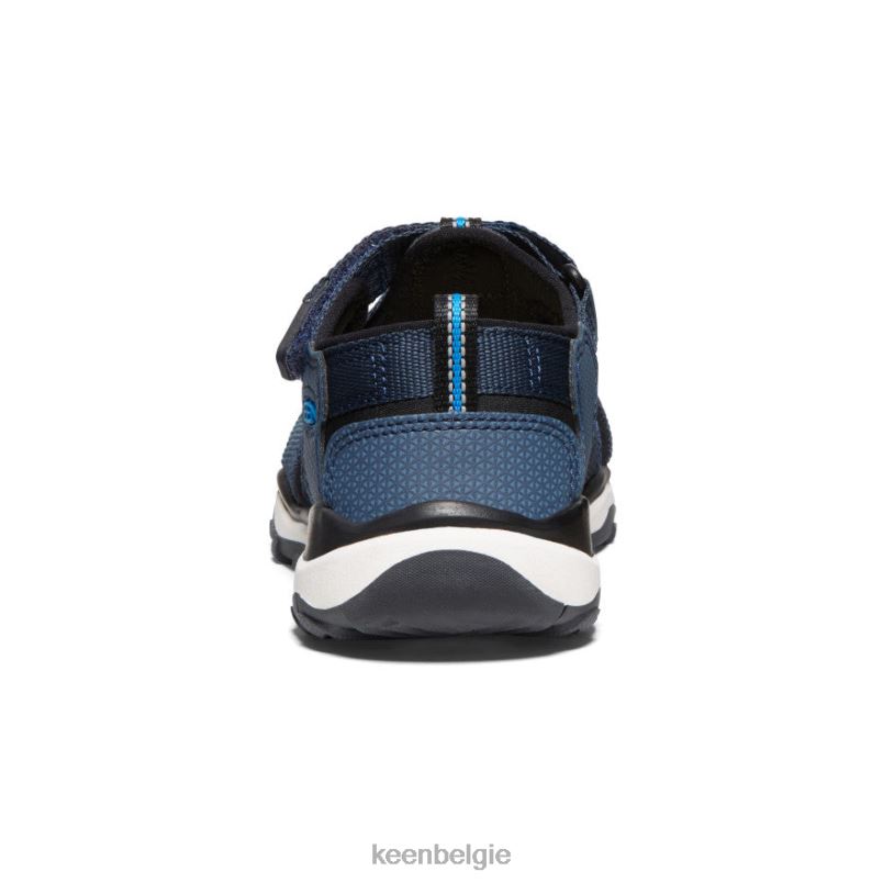 Grote kinderen nieuwpoort neo h2 blauwe nachten/briljant blauw KEEN schoenen DPX8V968