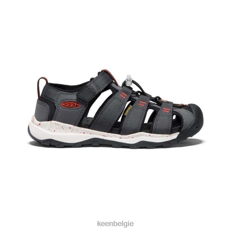 Grote kinderen nieuwpoort neo h2 magneet/pikant oranje KEEN schoenen DPX8V967