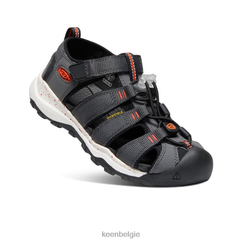 Grote kinderen nieuwpoort neo h2 magneet/pikant oranje KEEN schoenen DPX8V967