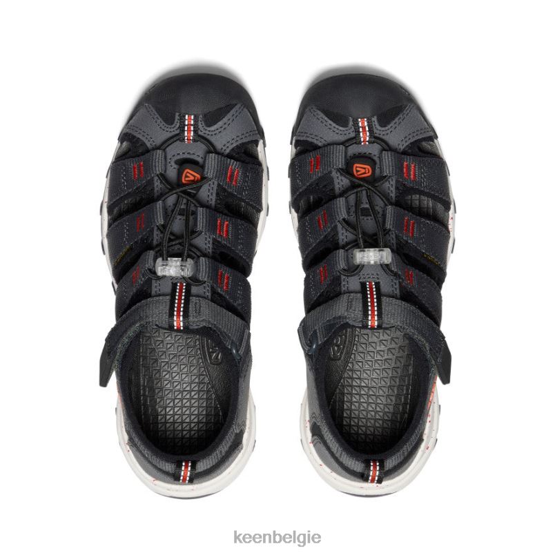 Grote kinderen nieuwpoort neo h2 magneet/pikant oranje KEEN schoenen DPX8V967