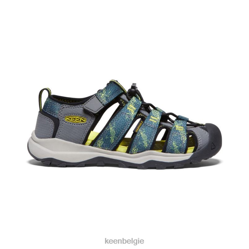 Grote kinderen nieuwpoort neo h2 zeemos/staalgrijs KEEN schoenen DPX8V969