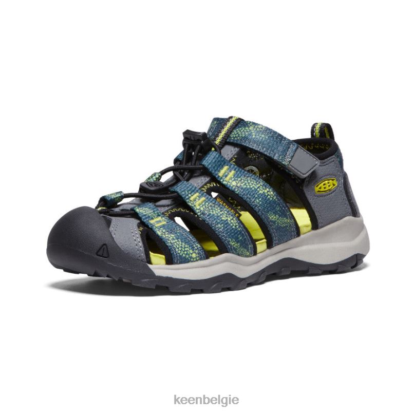 Grote kinderen nieuwpoort neo h2 zeemos/staalgrijs KEEN schoenen DPX8V969