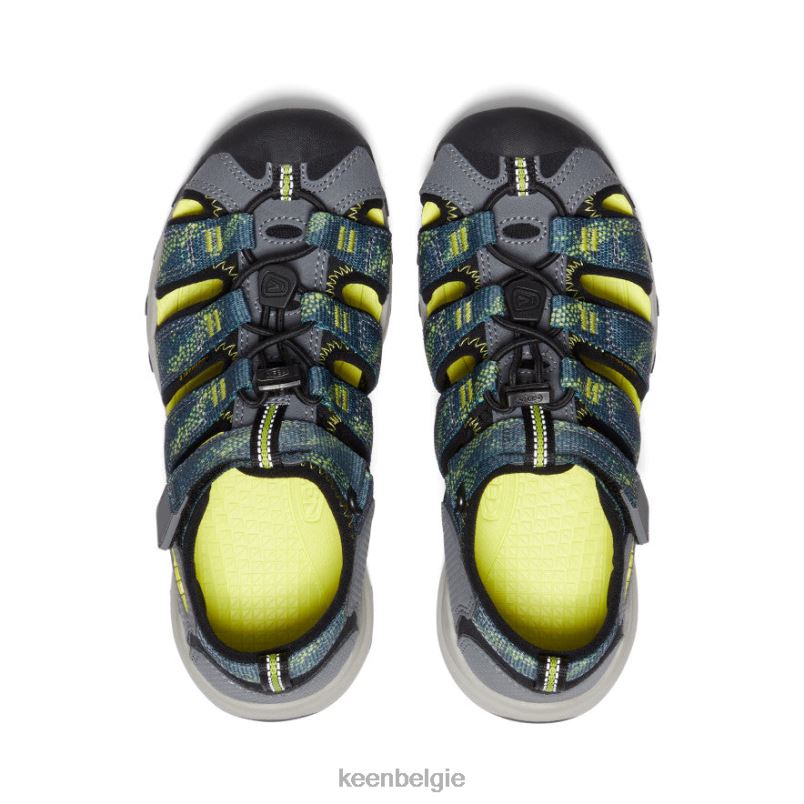 Grote kinderen nieuwpoort neo h2 zeemos/staalgrijs KEEN schoenen DPX8V969