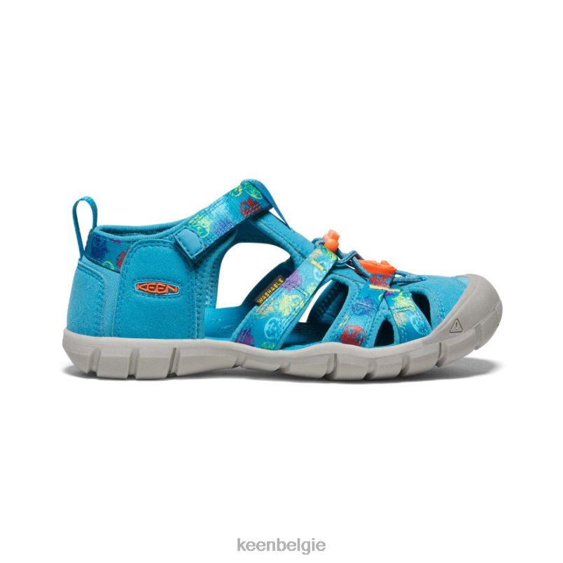 Grote kinderen seacamp ii cnx x smokey beer smokey beer/fjordblauw KEEN schoenen DPX8V800