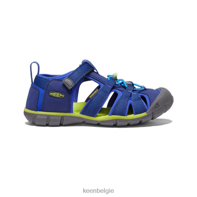 Grote kinderen zeekamp ii cnx blauwe diepten/chartreuse KEEN schoenen DPX8V786