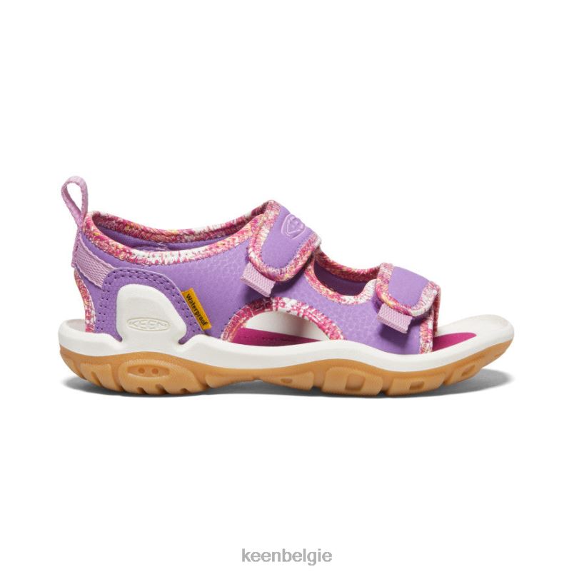 kleine kinderen knotch creek met open teen Engelse lavendel/festivalfuchsia KEEN schoenen DPX8V770