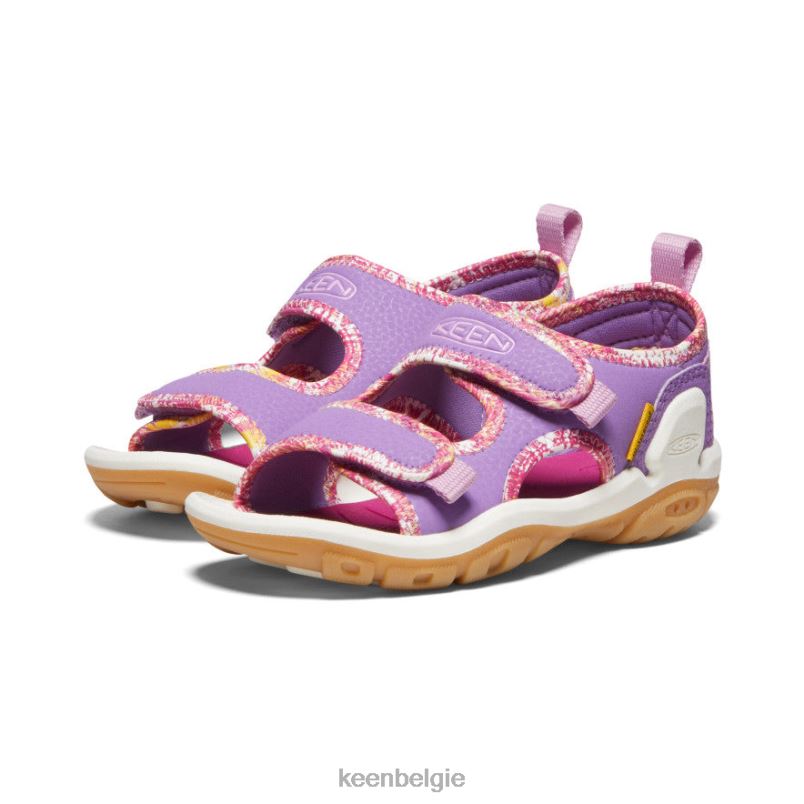 kleine kinderen knotch creek met open teen Engelse lavendel/festivalfuchsia KEEN schoenen DPX8V770