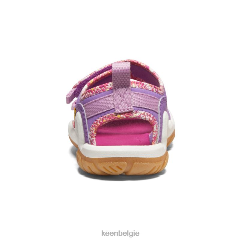kleine kinderen knotch creek met open teen Engelse lavendel/festivalfuchsia KEEN schoenen DPX8V770