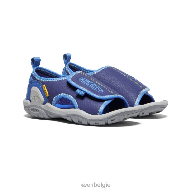 kleine kinderen knotch river met open teen heldere kobalt/blauwe diepten KEEN schoenen DPX8V929