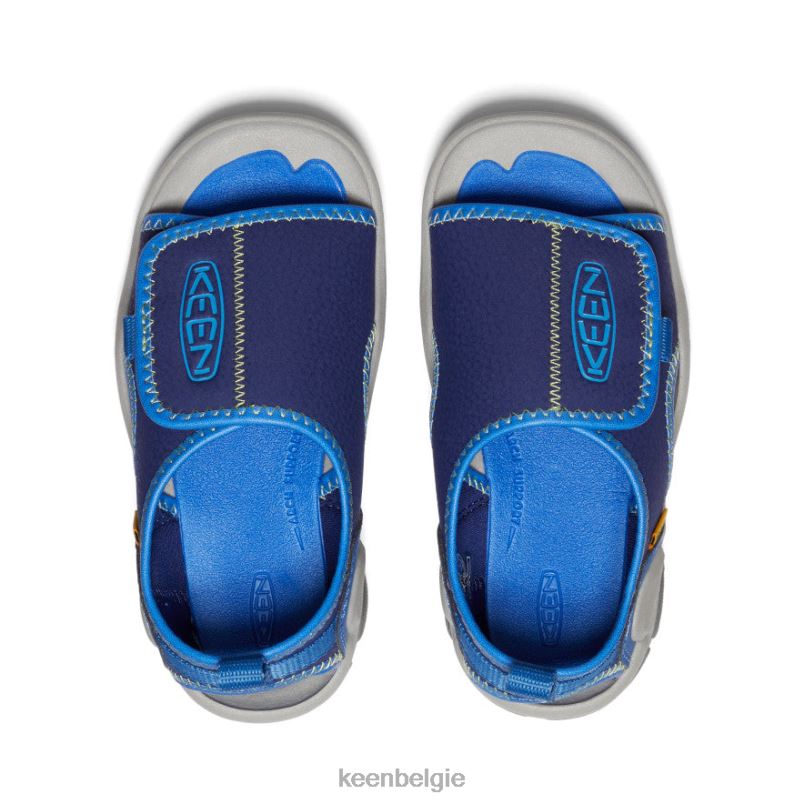 kleine kinderen knotch river met open teen heldere kobalt/blauwe diepten KEEN schoenen DPX8V929