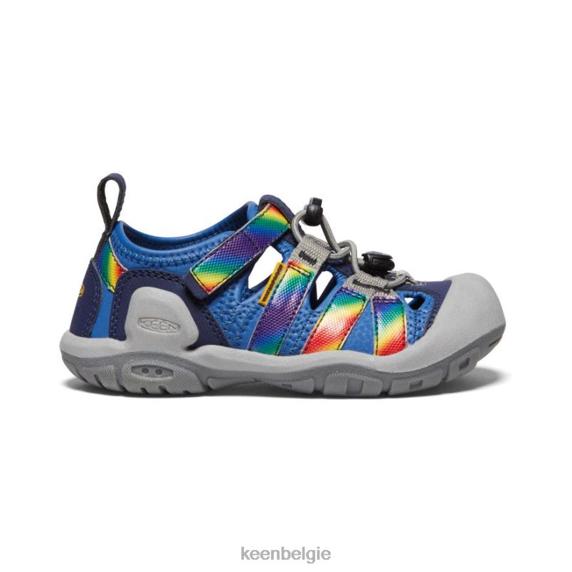 kleine kinderen knots kreek heldere kobalt/regenboog tie-dye KEEN schoenen DPX8V774