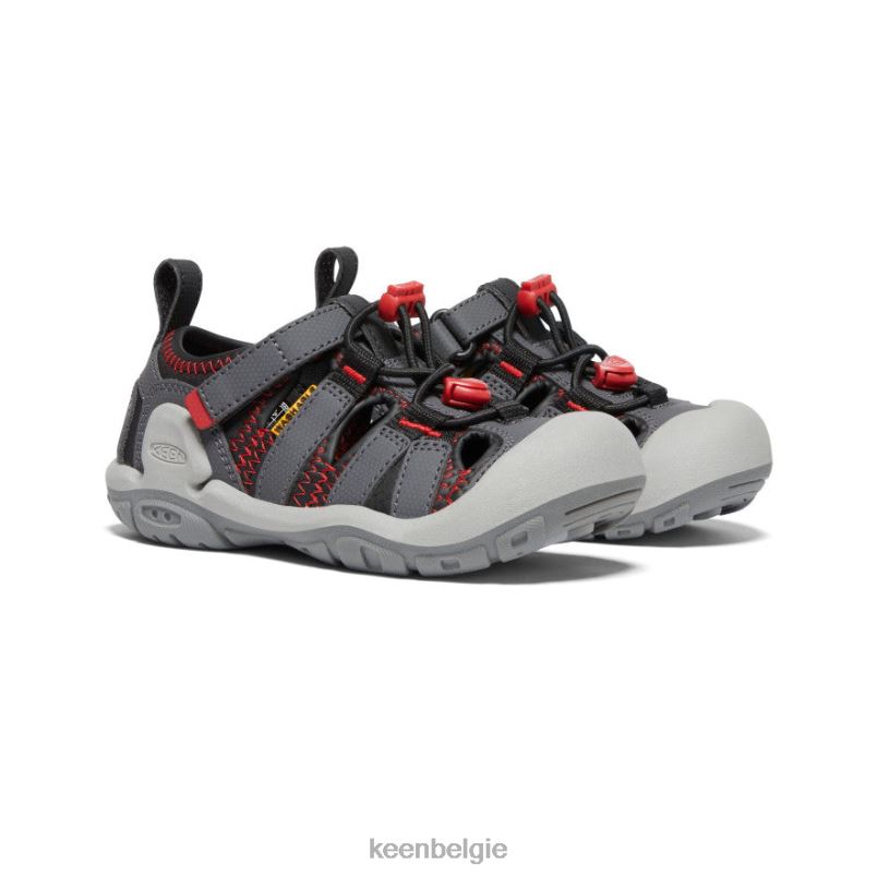 kleine kinderen knots kreek magneet/rode loper KEEN schoenen DPX8V773