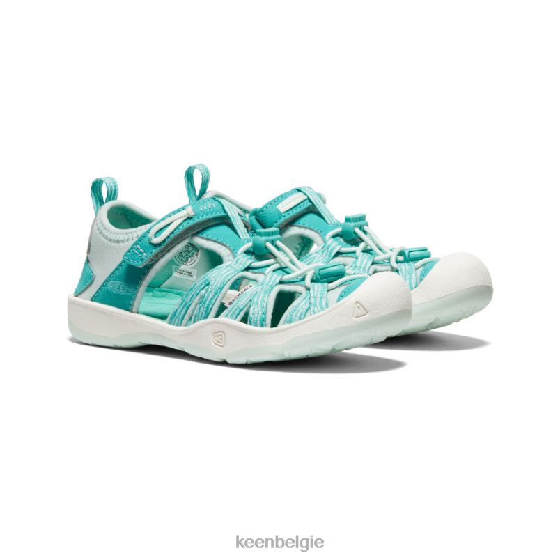 kleine kinderen moxie sandaal waterval/blauw glas KEEN schoenen DPX8V961