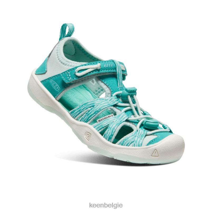 kleine kinderen moxie sandaal waterval/blauw glas KEEN schoenen DPX8V961
