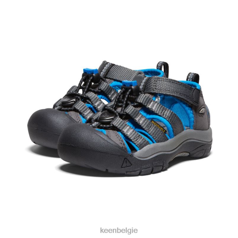 kleine kinderen nieuwpoort h2 magneet/briljantblauw KEEN schoenen DPX8V730